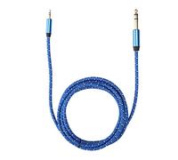 KIMISS Amplificadores de Línea Estéreo Masculina de 3,5 Mm de de 3.5 Mm a 6,35, Altavoces, Guitarras Eléctricas - 1m/ 2m/ Longitudes (#2)