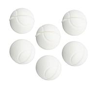 KIMISS Amplios de Vibración de Raqueta de Tenis, Amortiguadores de Choque de Silicona para una Comodidad Mejorada: Amortiguadores en Forma de Bola de Tenis de 6 Pcs (White)