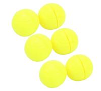 KIMISS Amplios de Vibración de Raqueta de Tenis, Amortiguadores de Choque de Silicona para una Comodidad Mejorada: Amortiguadores en Forma de Bola de Tenis de 6 Pcs (Amarillo Fluorescente)