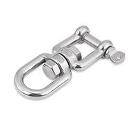 KIMISS Anilla giratoria de acero inoxidable 304 para uso rudo, dispositivo de gancho con anillo rotativo (10mm), ideal para marine y exteriores, resistencia a la corrosión, diseño seguro y versátil