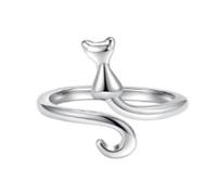 KIMISS Anillo de Tensión de Ganchillo Ajustable 3 Piezas Anillo de Ganchillo Aleación de Zinc Ajustable Guía de Hilo Abierta para Gato de Soporte para Dedos para Manualidades de Hilo de Gato Lindo