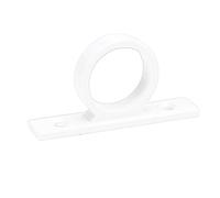 KIMISS Anillo Guía para Manguera de Ducha de RV, Organizador de Manguera de Ducha de Resina Blanca con Tornillos de Montaje Incluidos, para RV, Barcos, Camping, 2,68 X 0,51 X 1,41