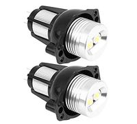 KIMISS Anillos LED Angel Eyes para E90 E91, 12W, luz diurna y ma dor, 2 unidades, compatible con faros de coche 2005-2008