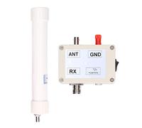 KIMISS Antena Activa de Recepción VLF LF HF VHF, para Radioaficionados, Kit con Cable SMA, Rango 10kHz-30MHz, Alimentación 5-13V, Consumo 100mA