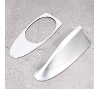 KIMISS Antena Aérea Universal de Aleta para Automóvil Amplificador de Señal Premium Radio Am FM Diseño Moderno y Elegante para Todos los Vehículos Plástico Duradero Color Plateado