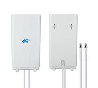 KIMISS Antena de Placa de Alta Ganancia Ultrarrápida para Interiores 700MHz Señal Móvil para Interiores 4G LTE 88DBi a 2600MHz TS9 (TS9)