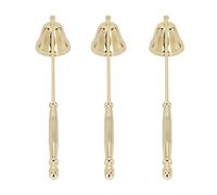 KIMISS Apagavelas, Juego de 3 Piezas de Hierro Chapado | Fácil de usar, resistente a la corrosión, ideal para velas en frasco, diseño elegante, agarre cómodo