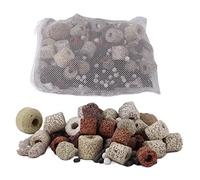 KIMISS Aquarium Bio Balls Anillos de Cerámica 10 en 1 Medios de Filtro de Carbono Activados para Peces y Estanque