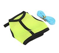 KIMISS Arnés de Correa Ajustable para Hámster, Arnés de Tracción de Malla para Conejo, Pecho y Espalda con Correa para Conejo, Conejillo de Indias, Suministros para Mascotas (Fruta Verde)