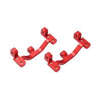 KIMISS Asiento de Base de Varilla de Tracción de Metal para Coche WPL C24 C14 C14K C24K 1/16 RC - Base de Varilla de Tracción de Aleación de Aluminio de Alto Rendimiento (Rojo)