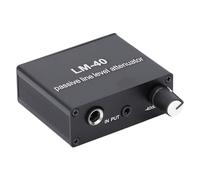 KIMISS Atenuador Pasivo de Sonido, 40db-15db Control de Volumen de Nivel de Línea Ajustable con Conector Estéreo de Cable de Salida de 3,5 Mm