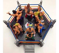 KIMISS Auténtico Conjunto de Anillos de Lucha Libre: Juguetes de Lucha Divertidos con Cuerdas Ble para Wrestler Warrior Action Figures , Edades 3-14 (Grey)