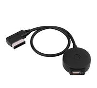 KIMISS Auto - Adaptador USB Bluetooth para Coche, Compatible con A1 6 GTI Negro, Bluetooth, USB, Encendedor de Cigarrillos de Coche