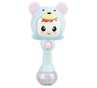 KIMISS Baby Soft Rattles y Plush Rings Shaker E Ic Música Ratajuleto Cartoon Educational Electronic Electronic Lindo Infante Shaking Hand Bells Recién Nacido Verde (BLUE)