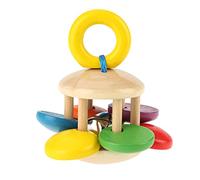 KIMISS Baby Wooden Renchles, Anillos de Lujo Injerto e Onal Juguetes para Bebés para Bebés para para (forma de flor)