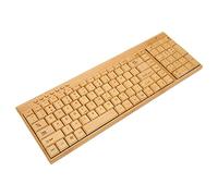 KIMISS Bamboo Wood Ratón y Teclado Inalámbricos Dispositivos de Control de Computadora de 2,4 GHz, Compatibles con la Mayoría de los Sistemas Operativos, Accesorios de