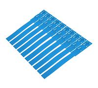 KIMISS Bandas de Collares de Identificación de Identificación de 10 Piezas para Vacas - Anillos de Marcado de Ganado - Etiquetas de Plástico Seguras en 4 Colores para Ganado de la Granja (Blue)