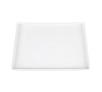 KIMISS Bandejas para Servir Fiestas - Bandeja Rectangular Reutilizable de Plástico para Servir Aperitivos, Postres y Juegos de té, Grande 15.0 X 10.4 Pulgadas (WHITE)