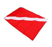 KIMISS Bandera de Buceo Scuba, Freediving Diver Down Boat Buceo Pesca Submarina 50x35cm Rectangular Rojo Blanco