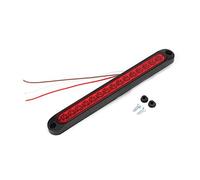 KIMISS Barra de luz LED, 10-30V 15LEDs Luz trasera del camión Luces de parada de montaje alto Indicador de señal de Lámpara de freno(rojo)