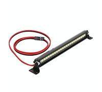 KIMISS Barra de Luz RC, Luces de Coche RC de Metal + Plástico Negro, 24 Luces Led de Techo, Barra de Luces de Techo, Decoración de Lámpara de Techo, Accesorio RC Apto para Coche Scx10 1
