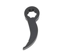 KIMISS Barra de Palanca Adaptador de Llave Cabeza de Palanca 1,27 Cm Cuadrado 8 Puntos Internos Herramienta de Mecánica con Forma de Cuerno para Matracas Llaves Barra Rompedora