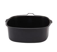 KIMISS Barril de Pastel Multiusos para Accesorios de Freidora Recubrimiento Antiadherente de Metal Hornear Pastel Lata Freidora Bandeja para Hornear con Asa - Ideal para Pasteles y Pan (8 pulgadas)