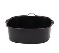 KIMISS Barril de Pastel Multiusos para Accesorios de Freidora Recubrimiento Antiadherente de Metal Hornear Pastel Lata Freidora Bandeja para Hornear con Asa - Ideal para Pasteles y Pan (7in)