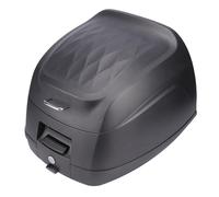 KIMISS Baúl de Motocicleta de 32 L, Caja de Almacenamiento de Metal ABS Impermeable con Cerradura Antirrobo, para Motocicletas, Bicicletas Eléctricas y Scooters (Grey)