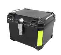 KIMISS Baúl para Motocicleta de 45 litros con Placa Base de Liberación Rápida, Caja de Maletero de ABS Impermeable para Cascos y Equipaje - Portaequipajes Trasero Resistente para Motocicleta