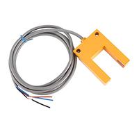 KIMISS BERM E3S-GS30B4 Interruptor Fotoeléctrico, Sensor PNP NO de 3 Cables, DC10-30V, Diseño Tipo Ranuras, 200 MA, Construcción de Plástico ABS para Detección Mejorada