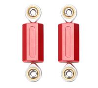 KIMISS Bieletas de Barra Estabilizadora, Kit de Bieletas de Barra Antivuelco de Aleación de Aluminio con Diseño de Doble Rodamiento y Acabado con Recubrimiento en Polvo, Repuesto para (rojo)