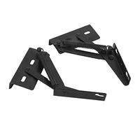 KIMISS Bisagra de Resorte Dividida Negra Suministro de Hardware de Bisagra Triangular de Hierro para Cama y sofá Plegables, Fuerte Resistencia del Resorte para un Diseño Fácil y Oculto para