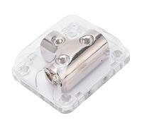 KIMISS Bloque de Distribución de Energía de 2 Vías 0GA 1 Entrada 2 Salidas Aleación de Zinc Cromado para Automóviles, Barcos y Vehículos Recreativos - Bloque de Conexión Universal o Distribuidor de