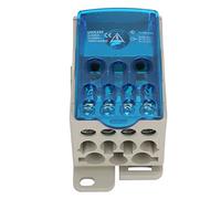 KIMISS Bloque de Terminales de Carril DIN de Alta Resistencia - Caja de Distribución de Energía Universal UKK-250A para Aplicaciones de Suministro de Energía