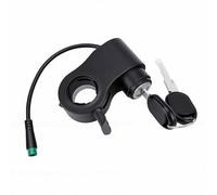 KIMISS Bloqueo de Llave de Encendido de Scooter Eléctrico Acelerador de Pulgar Interruptor de Encendido Control del Acelerador Cerradura de Llave de 5 Pines Pieza de Repuesto con 2 (Versión C de 5