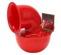 KIMISS Bocina de Coche 150db Bocina de Aire Roja Bocina de Toro Eléctrica Sonido de Vaca Bocina de Metal para Camión Tren Barco Motocicleta Coche