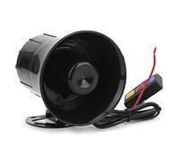 KIMISS Bocina para Coche 12V 30W, 3 Tonos Altavoz Potente, Sirena Electrónica para Ambulancia y Motocicleta, Alarma de Advertencia para Vehículos