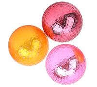 KIMISS Bola de Metal Chapada - Pelotas de Práctica de 1,68 Pulgadas para Entrenamiento en Interiores y Exteriores - Coleccionables Coloridos para Niños Ayudas y Premios Ideales