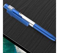 KIMISS Bolígrafo Capacitivo, Bolígrafos Capacitivos con Pantalla Táctil 4 en 1 con Luz LED para Píldora, Bolígrafo Táctil Capacitivo Plegable, Soporte para Teléfono Celular (Blue)