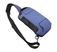 KIMISS Bolsa Antirrobo Impermeable con Cerradura combinada: Bolso Elegante para el Hombro para Deportes, Viajes y Actividades Al Aire Libre (Blue)