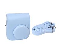 KIMISS Bolsa de Cámara Instantánea de Cuero PU Premium para Mini 12/11 con Correa Ajustable - Funda Protectora para Viajes (Blue)