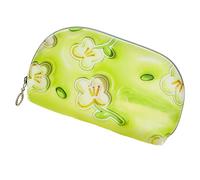 KIMISS Bolsa de Maquillaje Portátil - Bolsa de Maquillaje de Viaje de Almacenamiento de Lápiz Labial de TPU Pinceles de Impermeables de Cosméticos Cierre de Cremallera Semicircular - Organizador