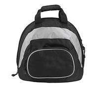 KIMISS Bolsa para casco de moto multifunción, impermeable y portátil, mochila hombrera para equipaje, gris negro, ideal para competición