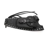 KIMISS Bolsa para depósito de Moto, para XLX1000 XL1200X XLH883, Cubierta de Panel en Piel Artificial Negra, Accesorio práctico para Motocicleta