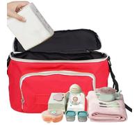 KIMISS Bolser Bolser, Bolsa de Cochecito Almacenamiento de Bolsas para Bebés Bebé Multifuncional Gran Capaci Organizadores Mommy Mommy Rose Blue Rose Rojo Black Gris Pañal Copa de Botella de Pañal