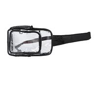 KIMISS Bolso Bandolera Transparente Impermeable con Múltiples Bolsillos, Correas Reversibles, Mochila de Hombro Transparente de PVC para Hombre para Deportes y Viajes