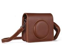 KIMISS Bolso de la Caja de la Cámara para C300R/Mini 3, Estuche de Cuero de la PU con la Correa Ajustable para el Hombro (Brown)
