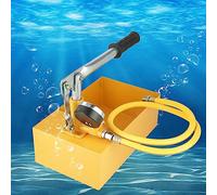 KIMISS Bomba de Agua, 2 5MPa 25KG Prueba de Presión Hidráulica Manual Vacío 5MPa 2090g Herramienta de Prueba de Tuberías Duradera Aluminio Amarillo para Tuberías de Recipientes, etc.