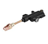 KIMISS Bomba de cilindro maestro hidráulico para freno trasero, compatible con motos y ATV, color negro, diseño plegable, cilindro de freno trasero